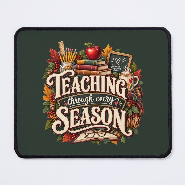 Item preview, Teaching Through Every Season – Cozy Autumn Teacher Design designed and sold by astersgraphics.