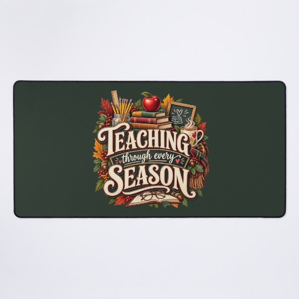 Item preview, Teaching Through Every Season – Cozy Autumn Teacher Design designed and sold by astersgraphics.