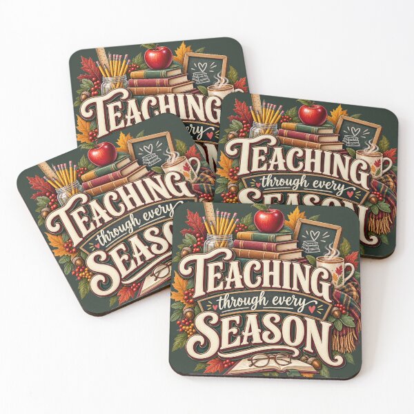 Item preview, Teaching Through Every Season – Cozy Autumn Teacher Design designed and sold by astersgraphics.