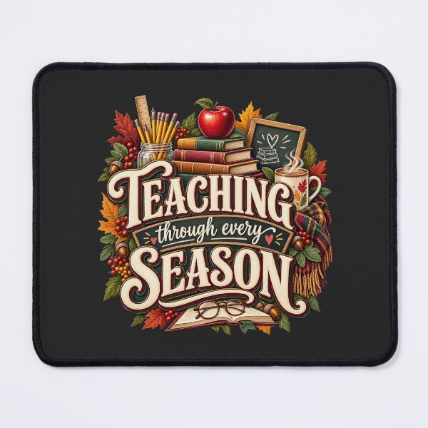 Item preview, Teaching Through Every Season – Cozy Autumn Teacher Design designed and sold by astersgraphics.