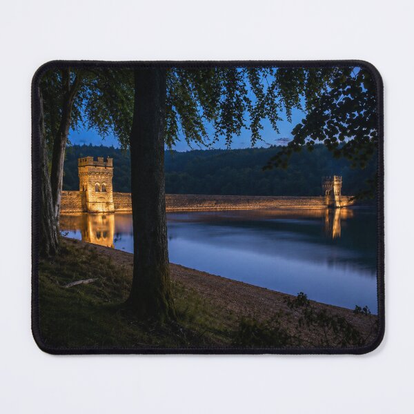 Item preview, Derwent Dam Illuminated at Twilight, Peak District designed and sold by Astute-Artio-Photography.