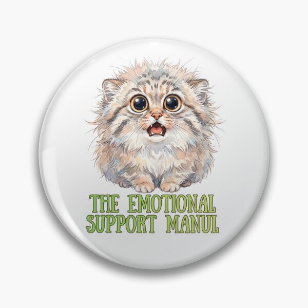 Item preview, The Emotional Support Manul | Cute Pallas Cat Meme Design designed and sold by HelgaCraftery.