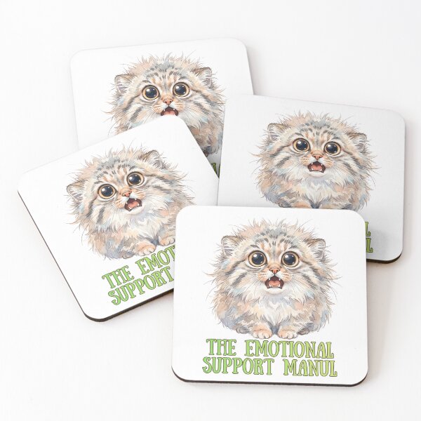 Item preview, The Emotional Support Manul | Cute Pallas Cat Meme Design designed and sold by HelgaCraftery.