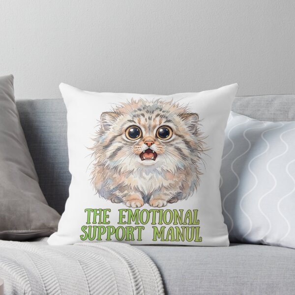 Item preview, The Emotional Support Manul | Cute Pallas Cat Meme Design designed and sold by HelgaCraftery.