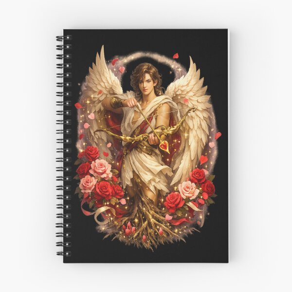 Item preview, Enchanted Cupid – Wings, Roses & Golden Arrow designed and sold by TroviTutto.