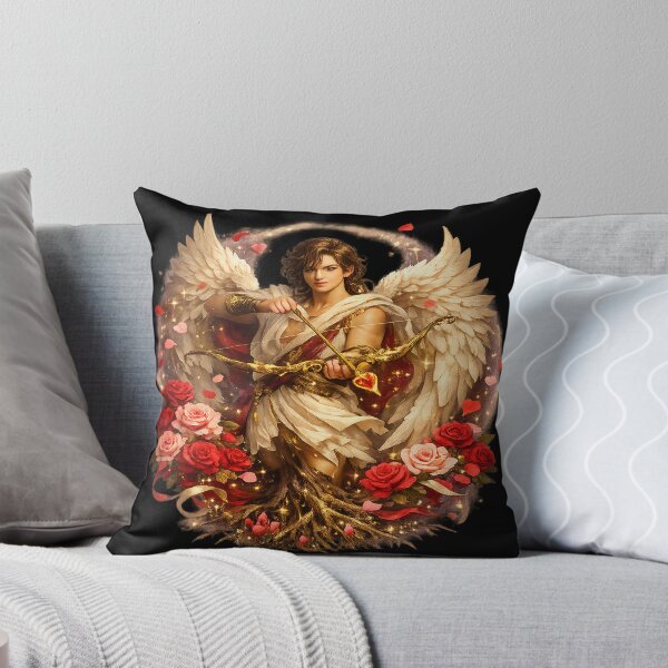 Item preview, Enchanted Cupid – Wings, Roses & Golden Arrow designed and sold by TroviTutto.