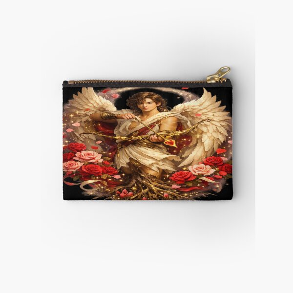 Item preview, Enchanted Cupid – Wings, Roses & Golden Arrow designed and sold by TroviTutto.