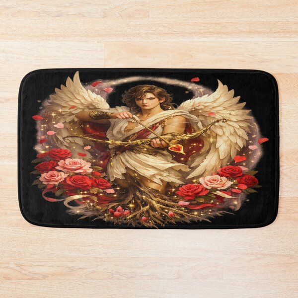 Item preview, Enchanted Cupid – Wings, Roses & Golden Arrow designed and sold by TroviTutto.