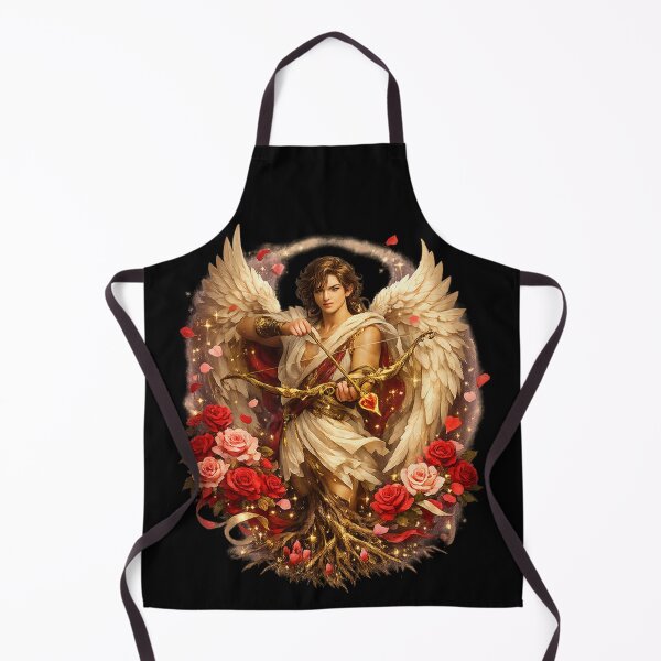 Item preview, Enchanted Cupid – Wings, Roses & Golden Arrow designed and sold by TroviTutto.