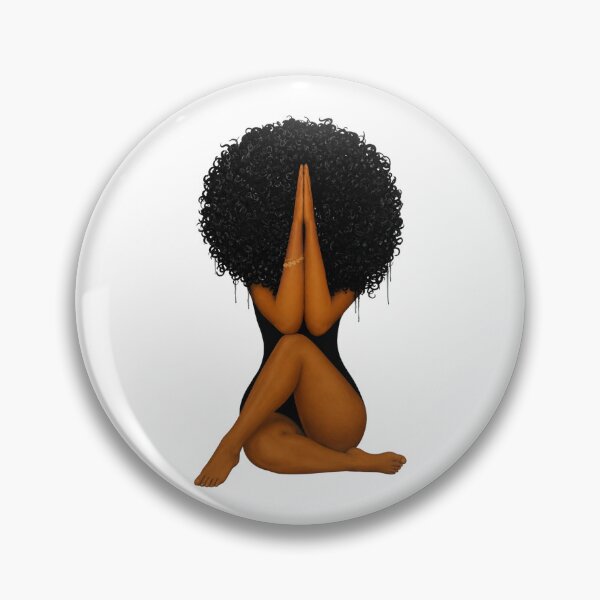 Item preview, Black Woman Afro Illustration  designed and sold by LC&LCPlatform.