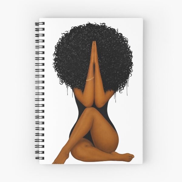 Item preview, Black Woman Afro Illustration  designed and sold by LC&LCPlatform.
