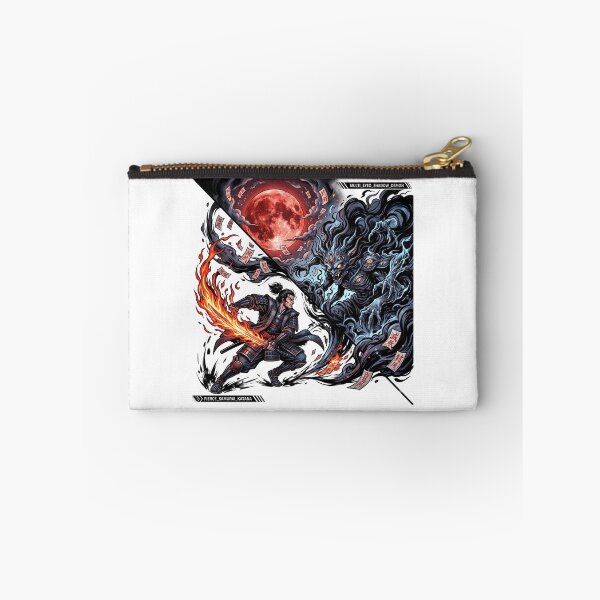 Item preview, Samurai Flame Katana vs Shadow Demon Blood Moon Anime Manga designed and sold by mood-draftsman.