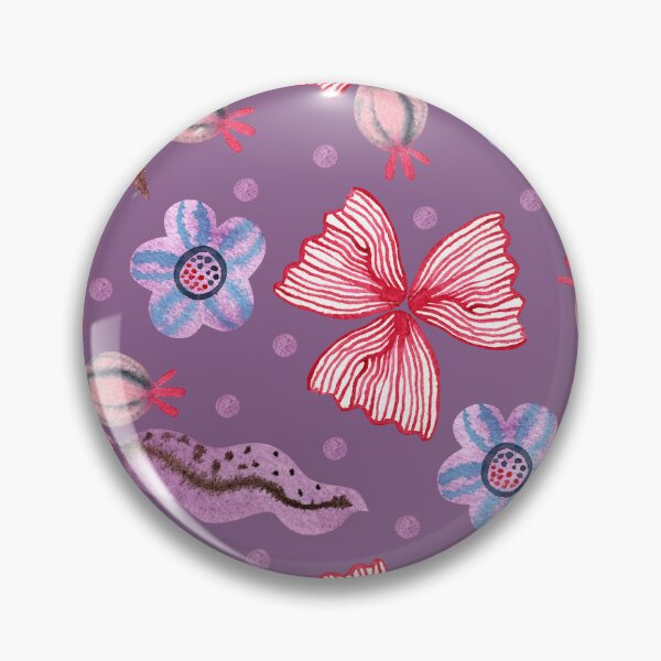 Item preview, Purple Whimsical Watercolor Floral Pattern designed and sold by White Rabbit Design .