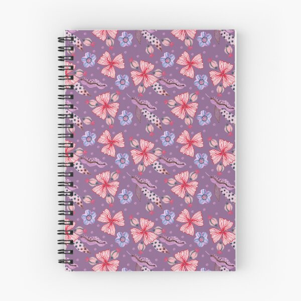Item preview, Purple Whimsical Watercolor Floral Pattern designed and sold by White Rabbit Design .