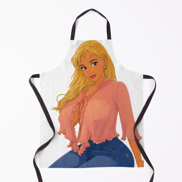 Item preview, Pink Sweater Pin-Up – Retro Cartoon Blonde designed and sold by Hollow Moon Studios..