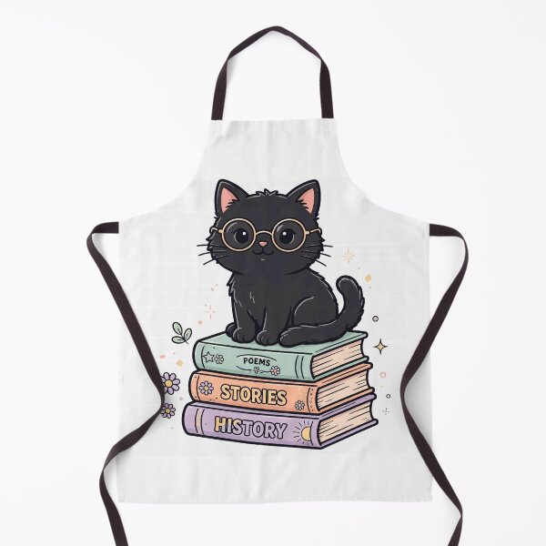 Item preview, Cute Black Cat Reading Books Aesthetic designed and sold by Fulaly.