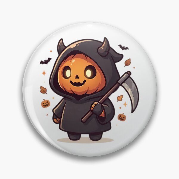Item preview, Cute Pumpkin Reaper Halloween designed and sold by InkFool.