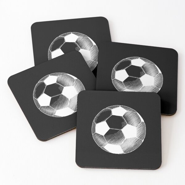 Item preview, Vintage White Soccer Football Art designed and sold by pattern-archive.