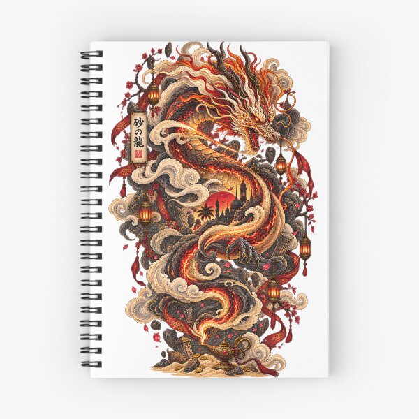 Item preview, The Dragon of Sand and Fire | Japanese Ukiyo-e Dragon Art designed and sold by Substance_life.