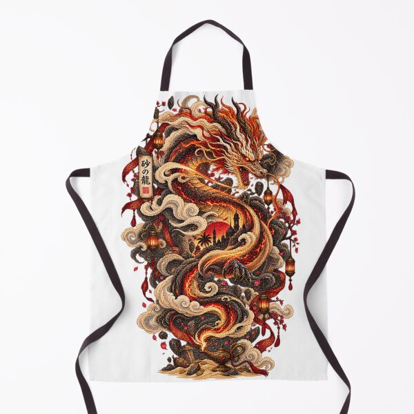 Item preview, The Dragon of Sand and Fire | Japanese Ukiyo-e Dragon Art designed and sold by Substance_life.