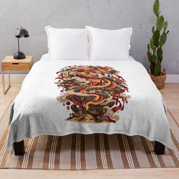 Item preview, The Dragon of Sand and Fire | Japanese Ukiyo-e Dragon Art designed and sold by Substance_life.