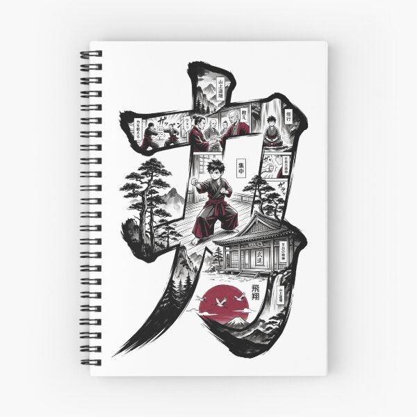 Item preview, Strength Kanji Martial Arts Dojo Karate Anime Manga Training Aesthetic designed and sold by mood-draftsman.