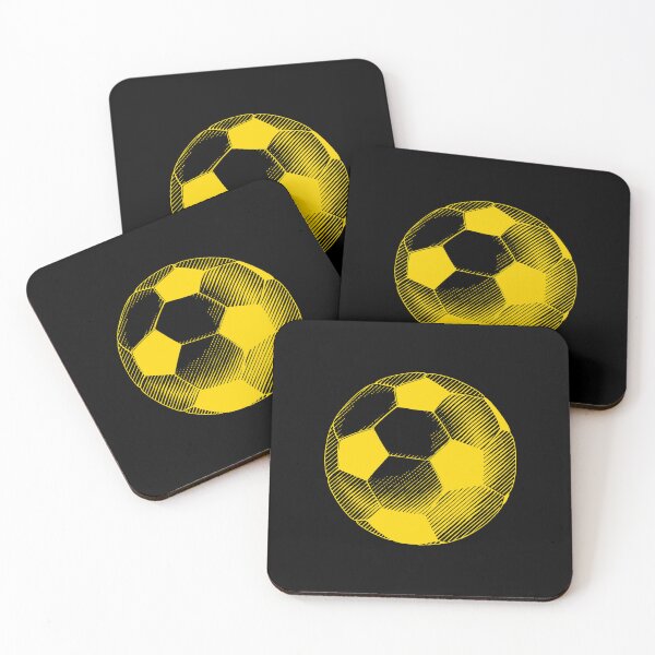 Artikelvorschau, Vintage Gold Fußballkunst entworfen und verkauft von pattern-archive.