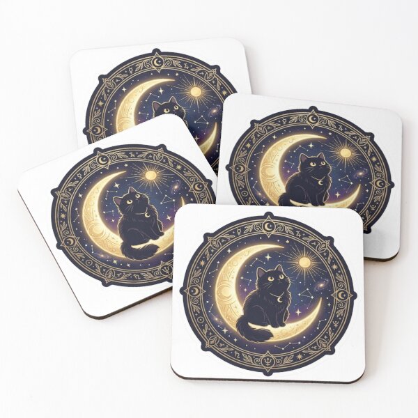 Item preview, Celestial Black Cat Tarot designed and sold by conamor-bymel.
