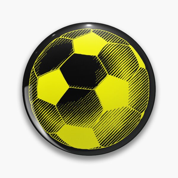 Item preview, Vintage Yellow Soccer Football Art designed and sold by pattern-archive.