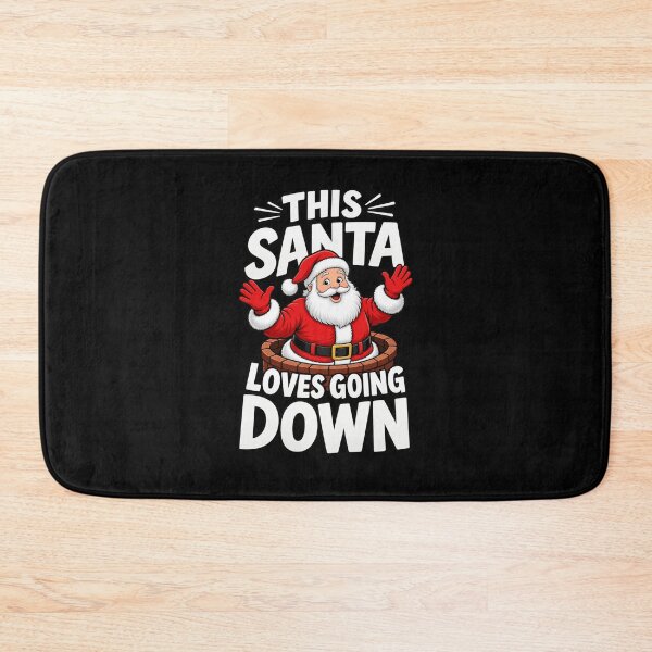 Item preview, this santa loves going down designed and sold by itswallcraft.