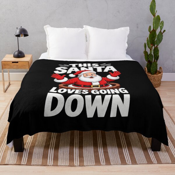 Item preview, this santa loves going down designed and sold by itswallcraft.
