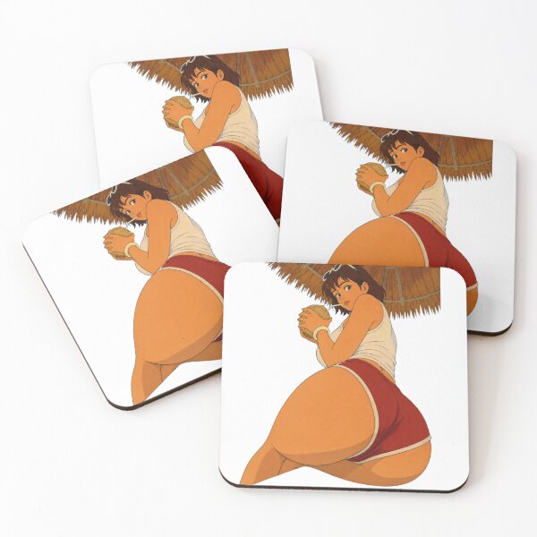 Item preview, Tropical Beach Pin-Up – Retro Cartoon Girl designed and sold by  Hollow Moon Studios..