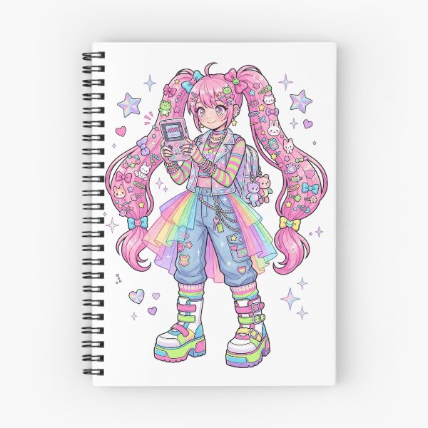 Item preview, Y2K Harajuku Decora Kei Anime Girl Retro 2000s Kawaii Aesthetic designed and sold by mood-draftsman.