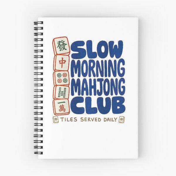Item preview, Slow Morning Mahjong Club Tiles Served Daily Retro Design designed and sold by TangoCharlieNZ.