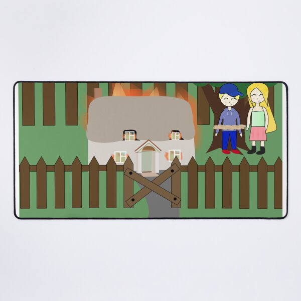Item preview, Tied to a Tree Next to Burning Cottage designed and sold by GooglyEyes-.