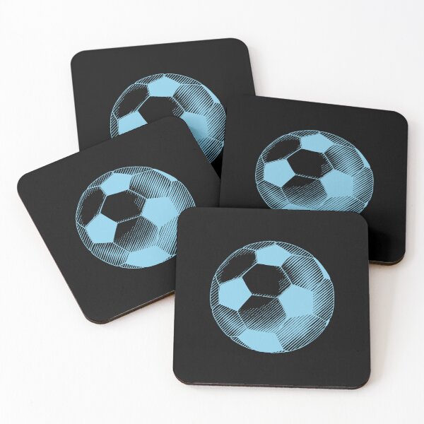 Item preview, Vintage Sky Blue Soccer Football Art designed and sold by pattern-archive.