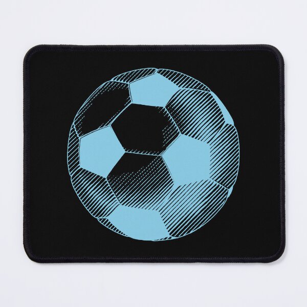 Item preview, Vintage Sky Blue Soccer Football Art designed and sold by pattern-archive.