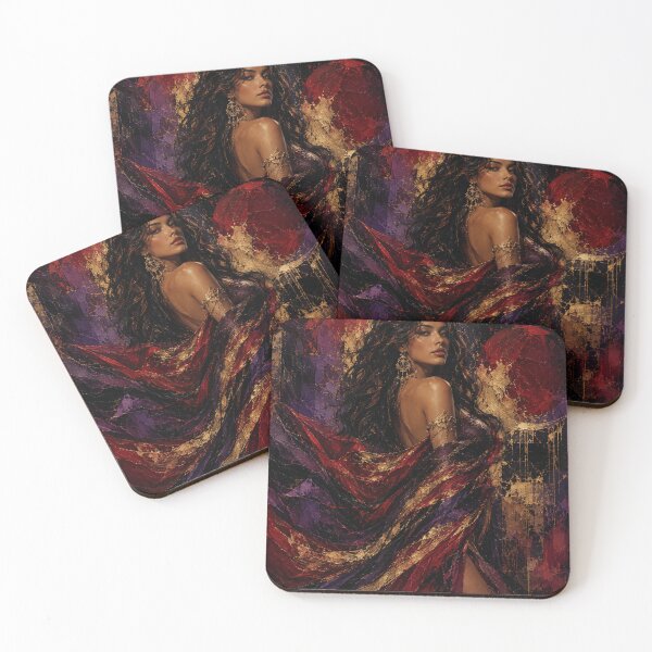 Item preview, Crimson Muse in Abstract Gold designed and sold by SHOCAMPOS DESIGNS .