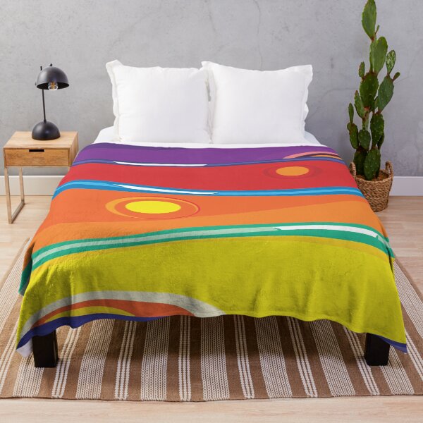 Item preview, Colorful Abstract Sunset Waves designed and sold by Johnnies.