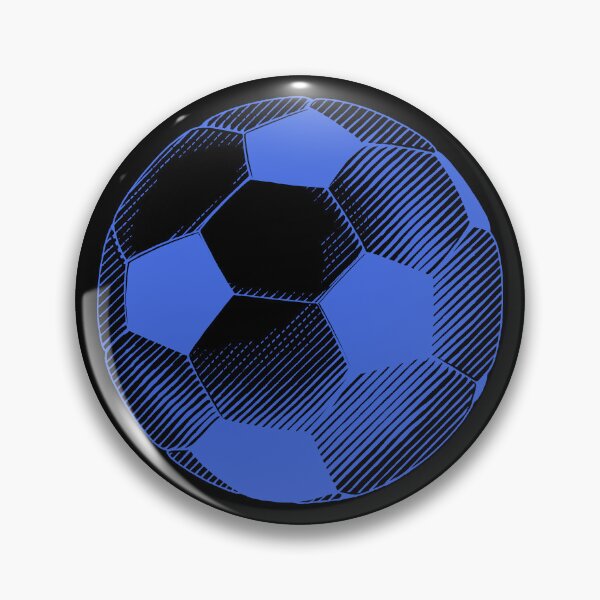 Item preview, Vintage Royal Blue Soccer Football Art designed and sold by pattern-archive.