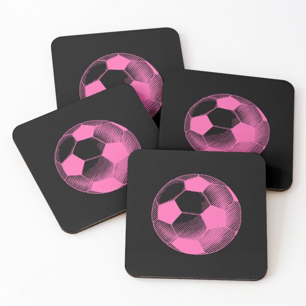 Item preview, Vintage Pink Soccer Football Art designed and sold by pattern-archive.