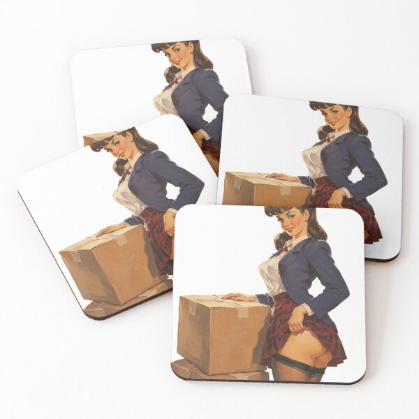 Item preview, Vintage Pin-Up Moving Day | Retro Housewife Packing Boxes designed and sold by Cosplayvintage.