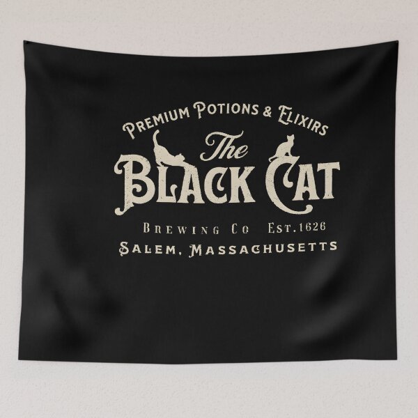Item preview, The Black Cat Witchy Salem Est 1626 Halloween designed and sold by LASTIQUE-dd.