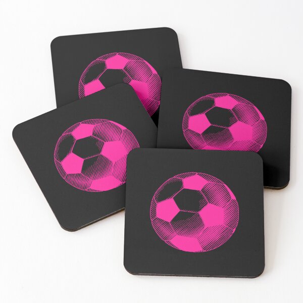 Item preview, Vintage Hot Pink Soccer Football Art designed and sold by pattern-archive.