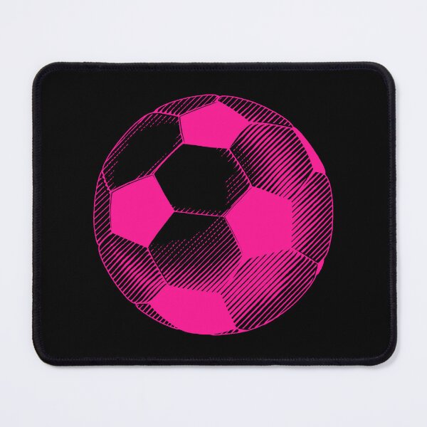 Item preview, Vintage Hot Pink Soccer Football Art designed and sold by pattern-archive.