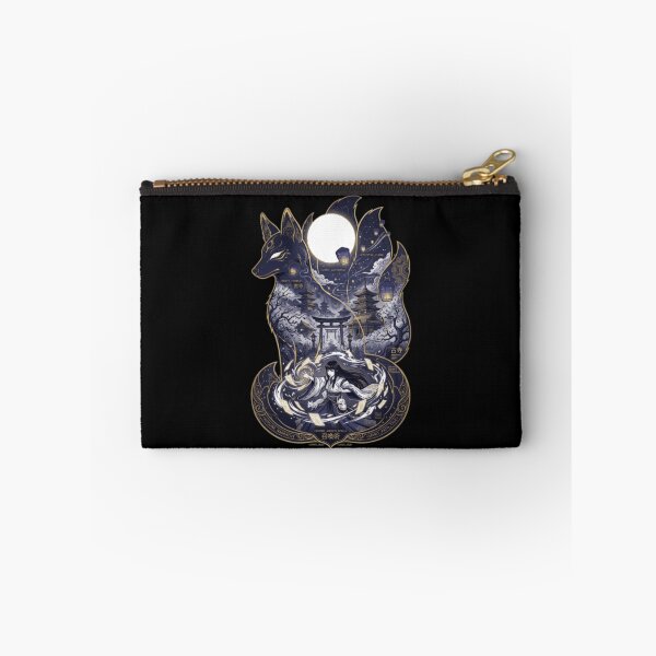 Item preview, Nine Tailed Kitsune Spirit Shrine Maiden Miko Japanese Folklore Anime designed and sold by mood-draftsman.