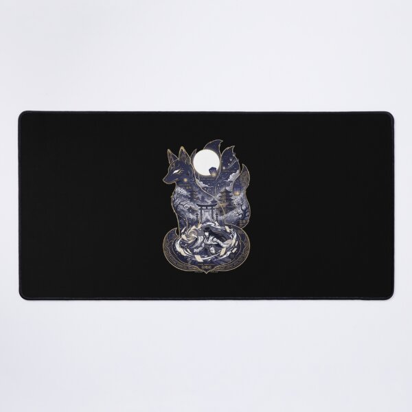Item preview, Nine Tailed Kitsune Spirit Shrine Maiden Miko Japanese Folklore Anime designed and sold by mood-draftsman.