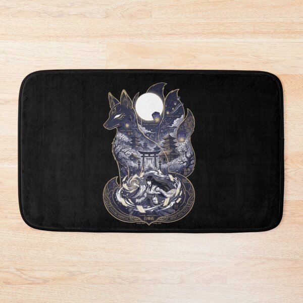 Item preview, Nine Tailed Kitsune Spirit Shrine Maiden Miko Japanese Folklore Anime designed and sold by mood-draftsman.