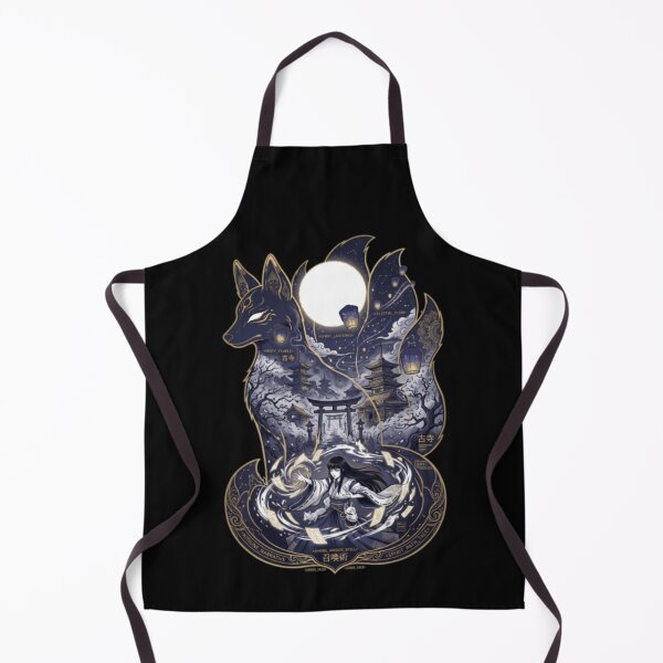 Item preview, Nine Tailed Kitsune Spirit Shrine Maiden Miko Japanese Folklore Anime designed and sold by mood-draftsman.