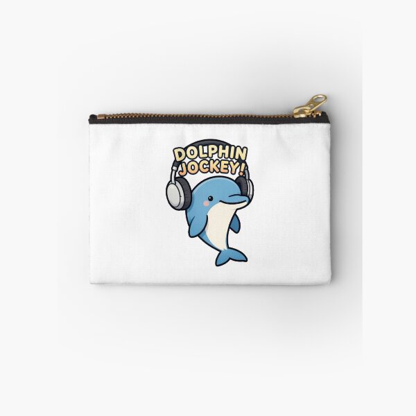Item preview, Funny Cute Kawaii Cartoon Music DJ Style Dolphin with Earphones DOLPHIN JOCKEY! designed and sold by Giulivo Store Graphic.